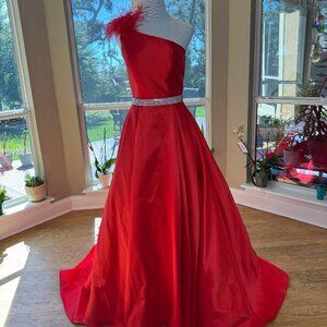 Ashley Lauren Red Ball Gown